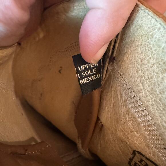 Dan Post Vintage Full Quill Ostrich Leather Brown Cowboy Boots Women's size 6.5 - Picture 9 of 9